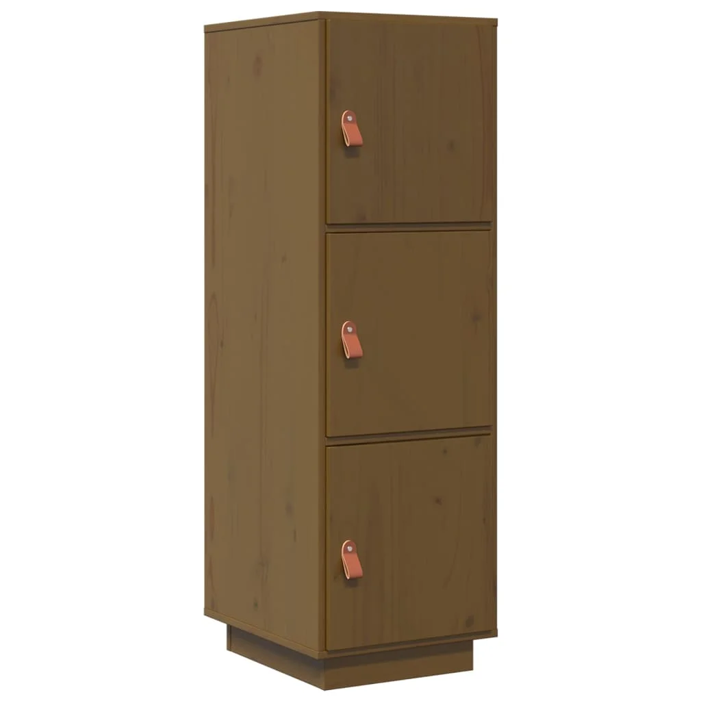 Vysoká skrinka medovohnedá 34x40x108,5 cm masívna borovica