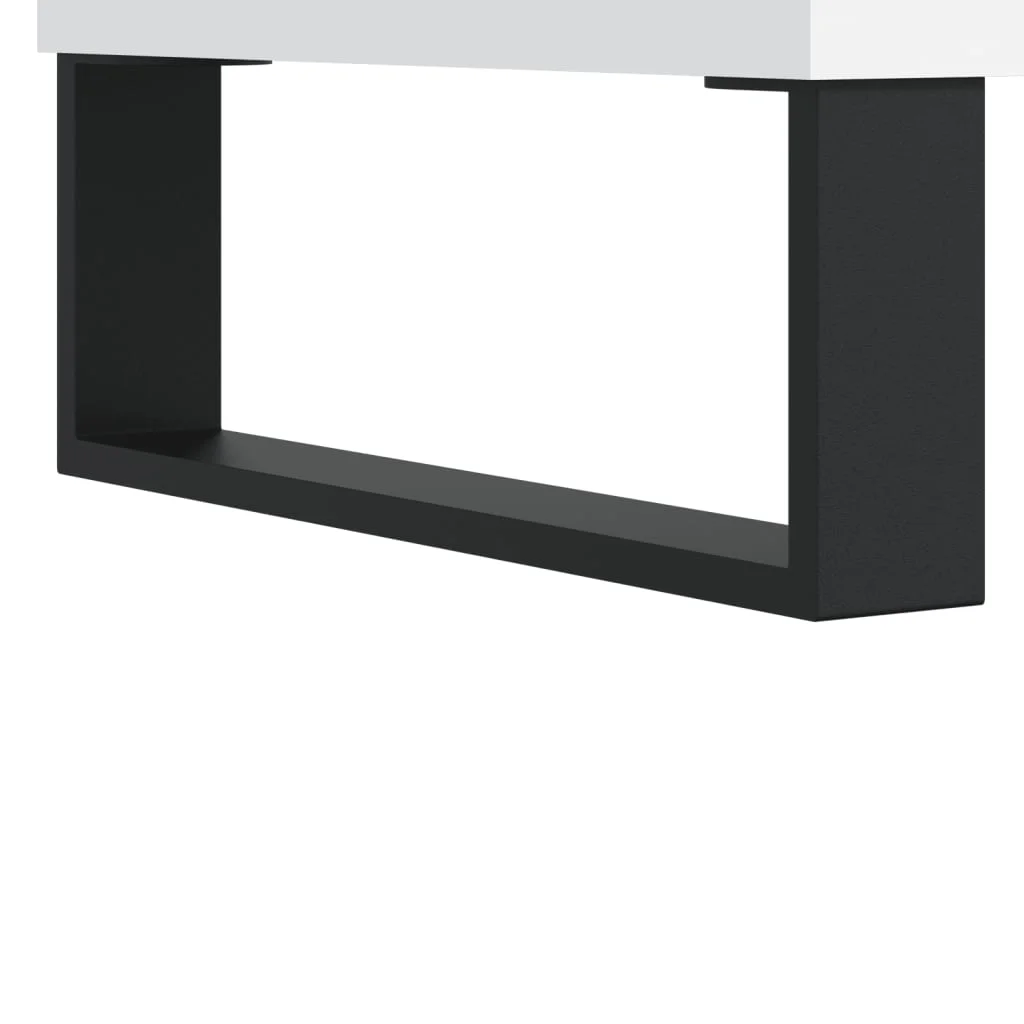 Vysoká skrinka biela 60x36x110 cm spracované drevo