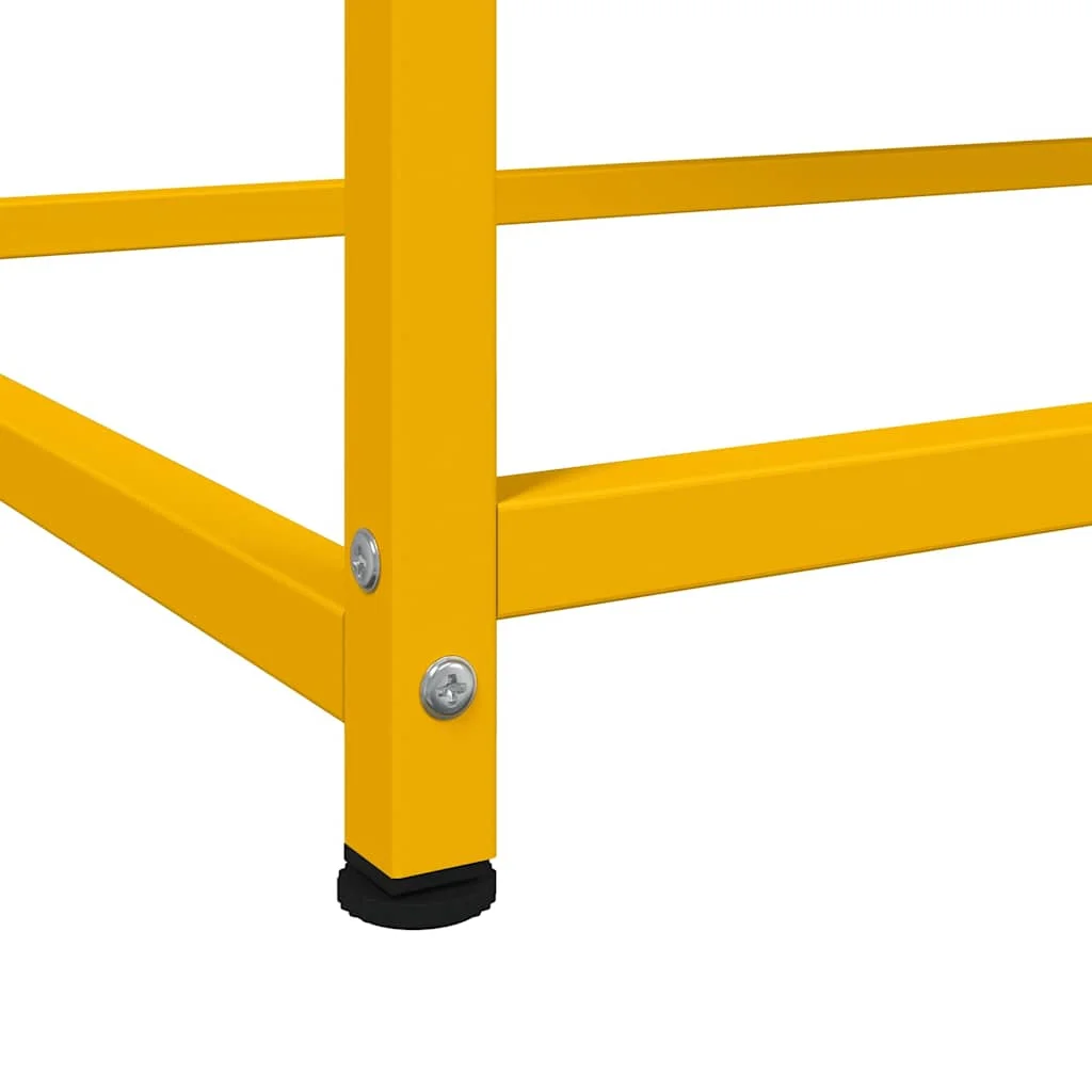 Vysoká skrinka horčicovožltá 100,5x39x107 cm oceľ