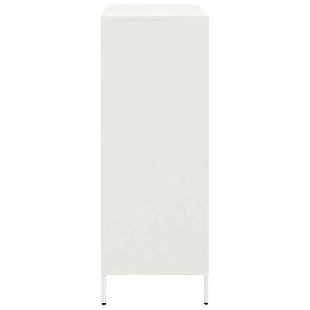 Vysoká skrinka biela 68x39x103,5 cm oceľ