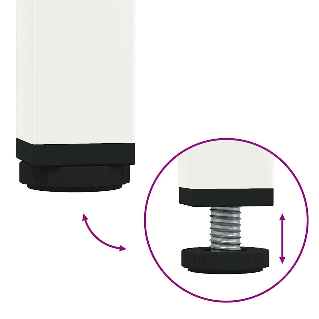 Vysoká skrinka biela 68x39x103,5 cm oceľ
