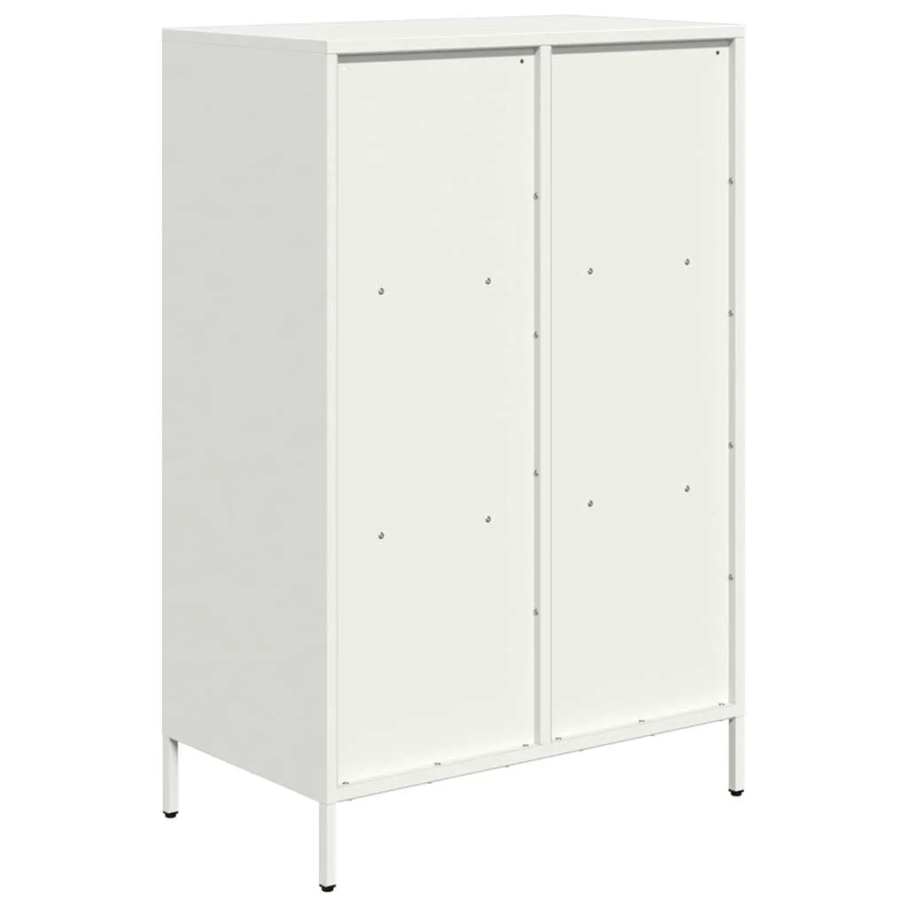 Vysoká skrinka biela 68x39x103,5 cm oceľ