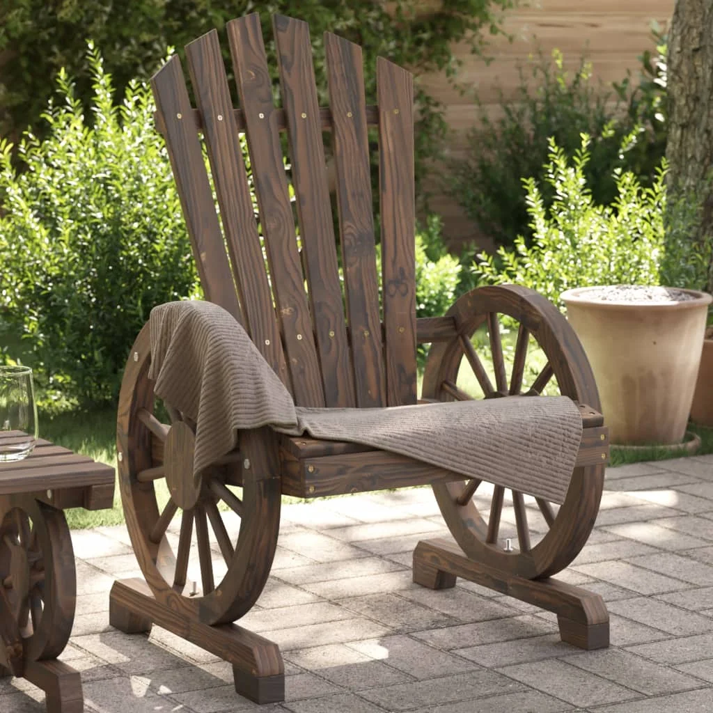 Záhradné stoličky Adirondack 4 ks jedľový masív