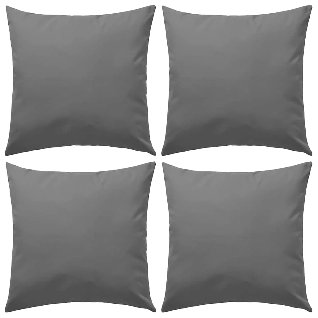 Vankúše do exteriéru 4 ks 45x45 cm sivé