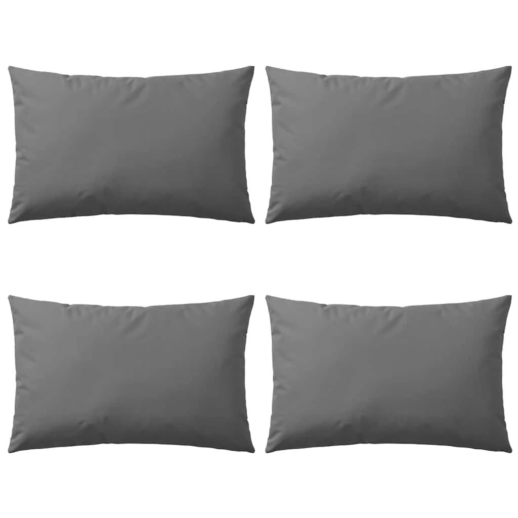 Záhradný vankúš 4 ks 60x40 cm sivý