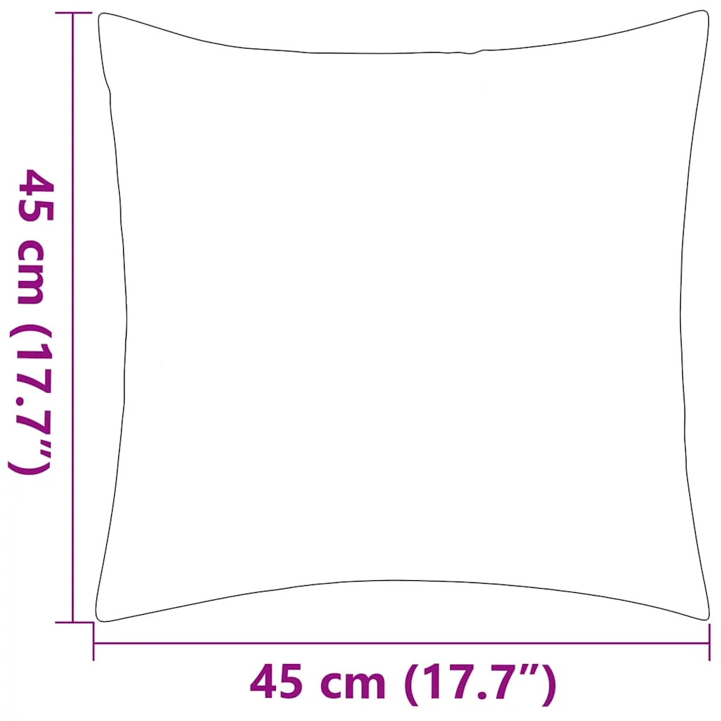 Vankúše do exteriéru 4 ks pruhované 45x45cm tmavomodré
