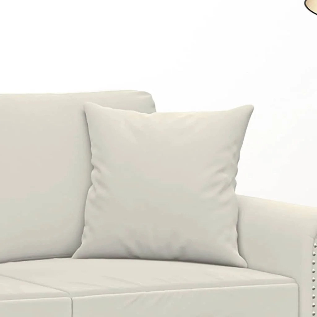 Dekoratívne vankúše 2 ks krémové 40x40 cm zamat