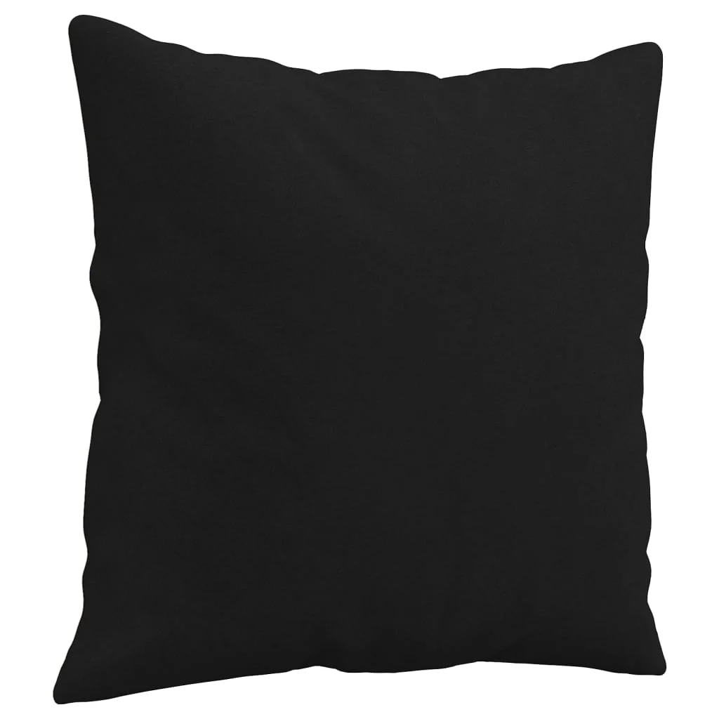 Dekoratívne vankúše 2 ks čierne 40x40 cm mikrovláknová látka