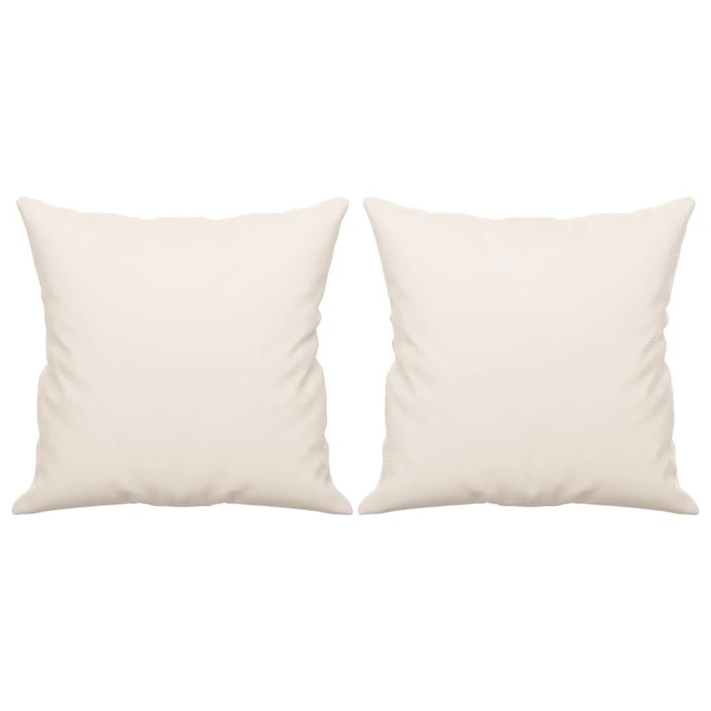 Dekoratívne vankúše 2 ks béžové 40x40 cm mikrovláknová látka