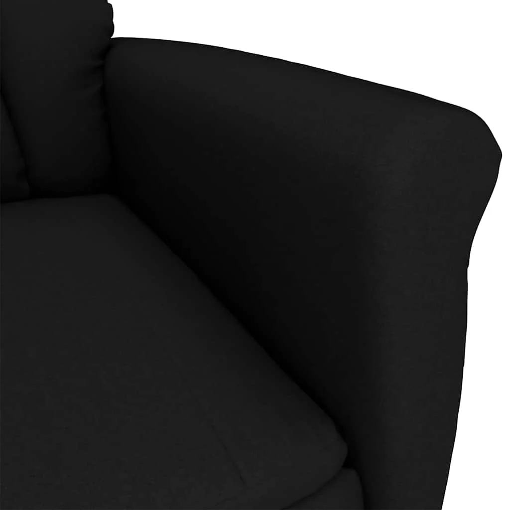 Masážne kreslo s vankúšom Čierna 70.5 x 96.5 x 95 cm Umelá koža