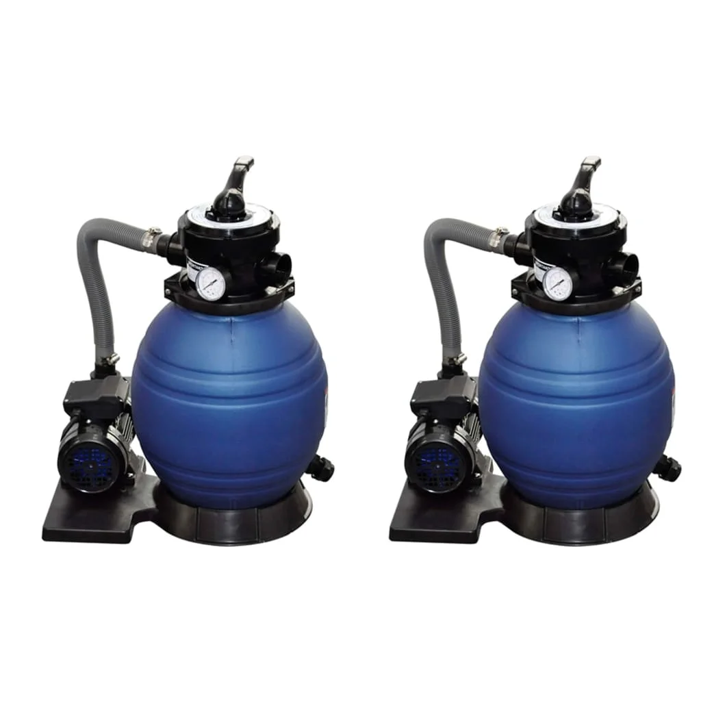 Pieskové filtračné čerpadlá 2 ks 400 W 11000 l/hod
