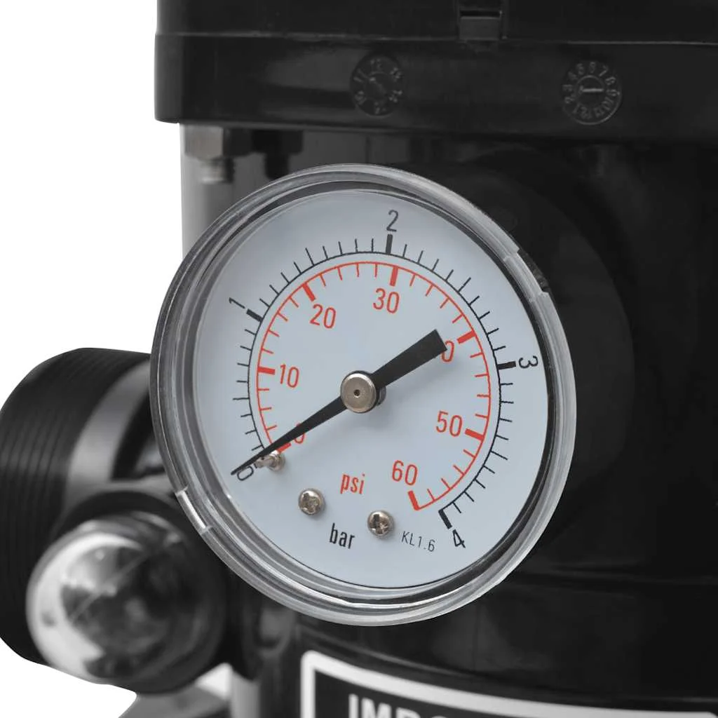 Bazénová piesková filtrácia so 6-cestným ventilom, modrá 460 mm