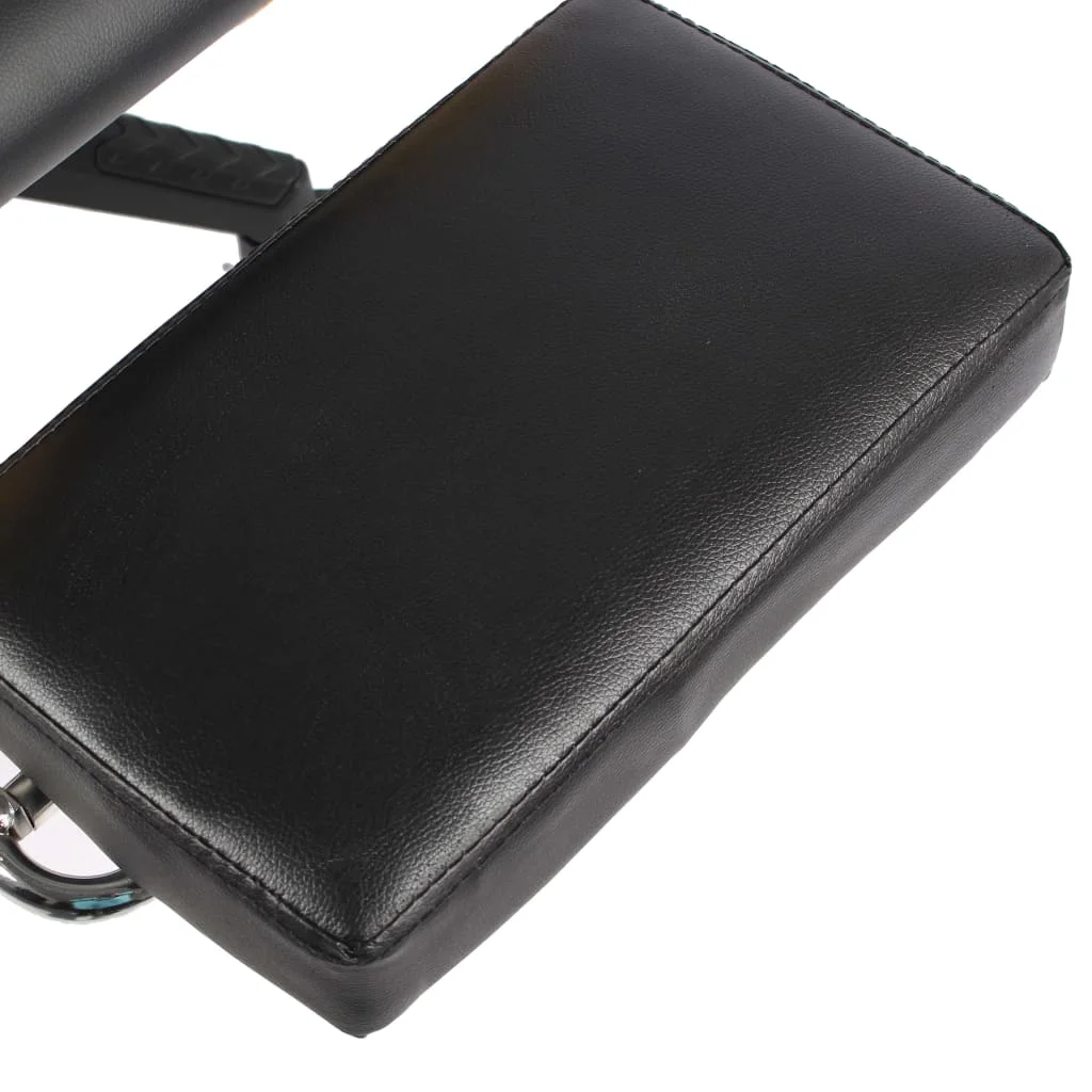 Otočná herná stolička s opierkou nôh modrá PVC