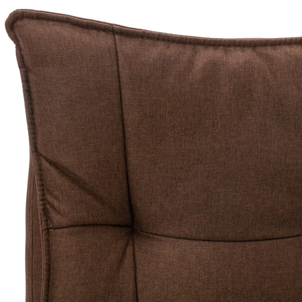 Masážne kancelárske kreslo hnedé látkové