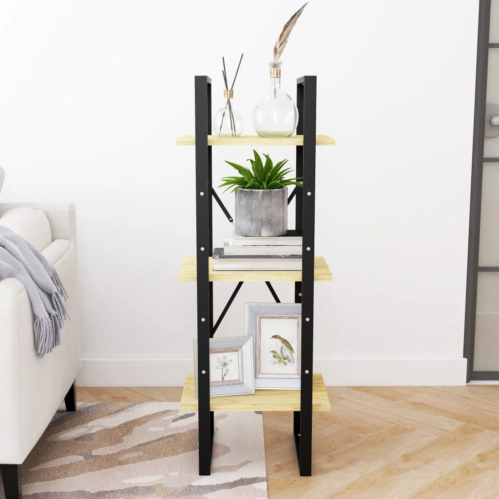 Knižnica s 3 policami 40x30x105 cm, borovicový masív