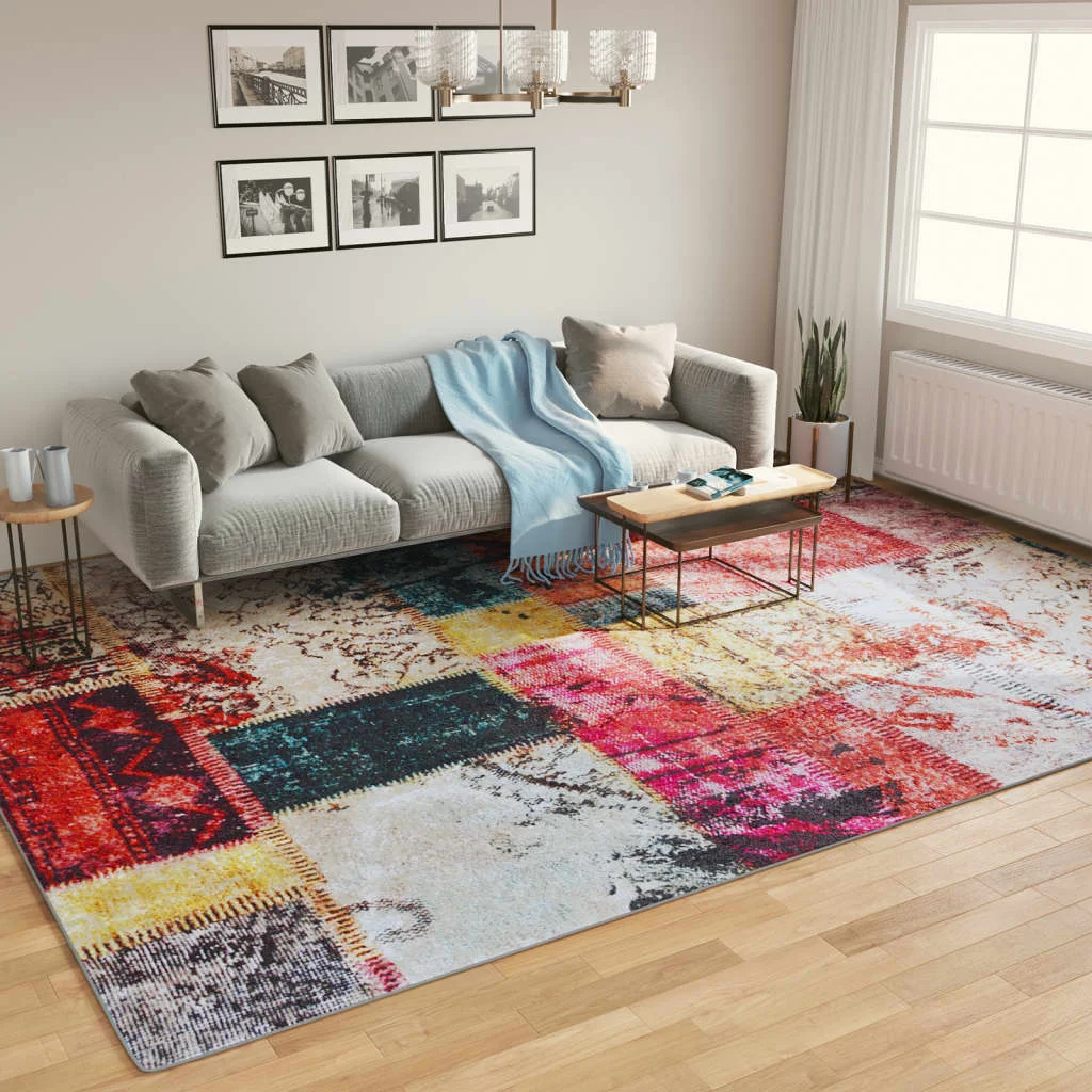Koberec prateľný viacfarebný 400x300 cm protišmykový