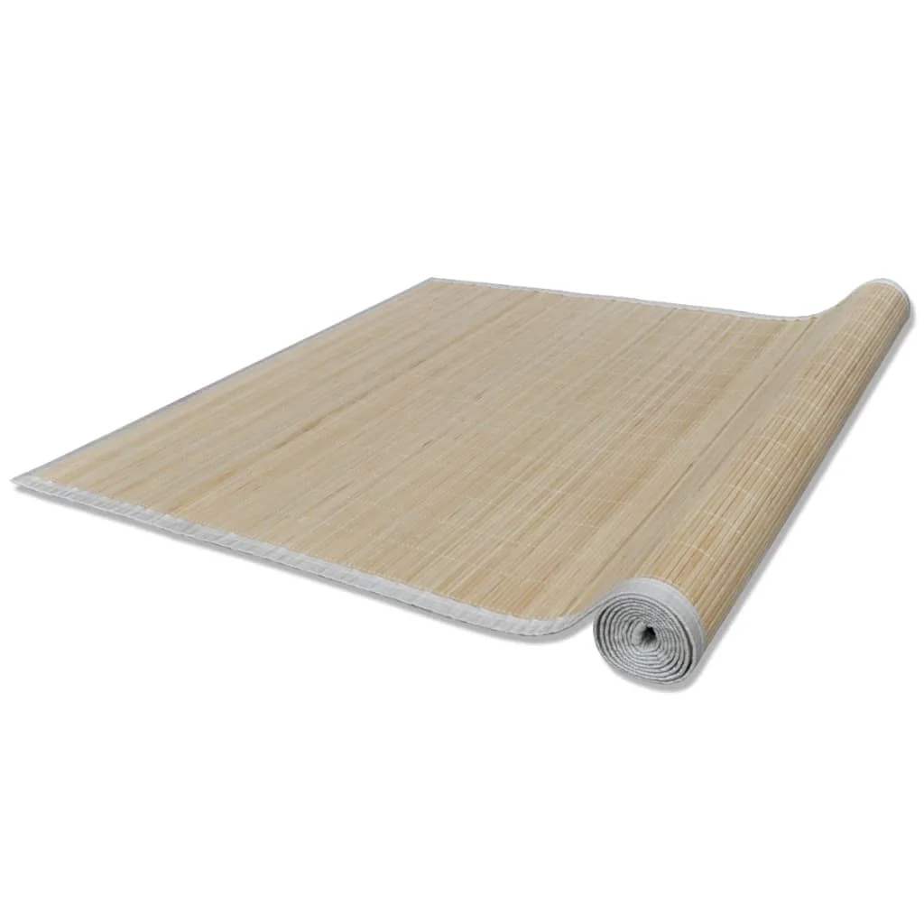 Obdĺžnikové prírodné bambusové podložky 4 ks 120x180 cm