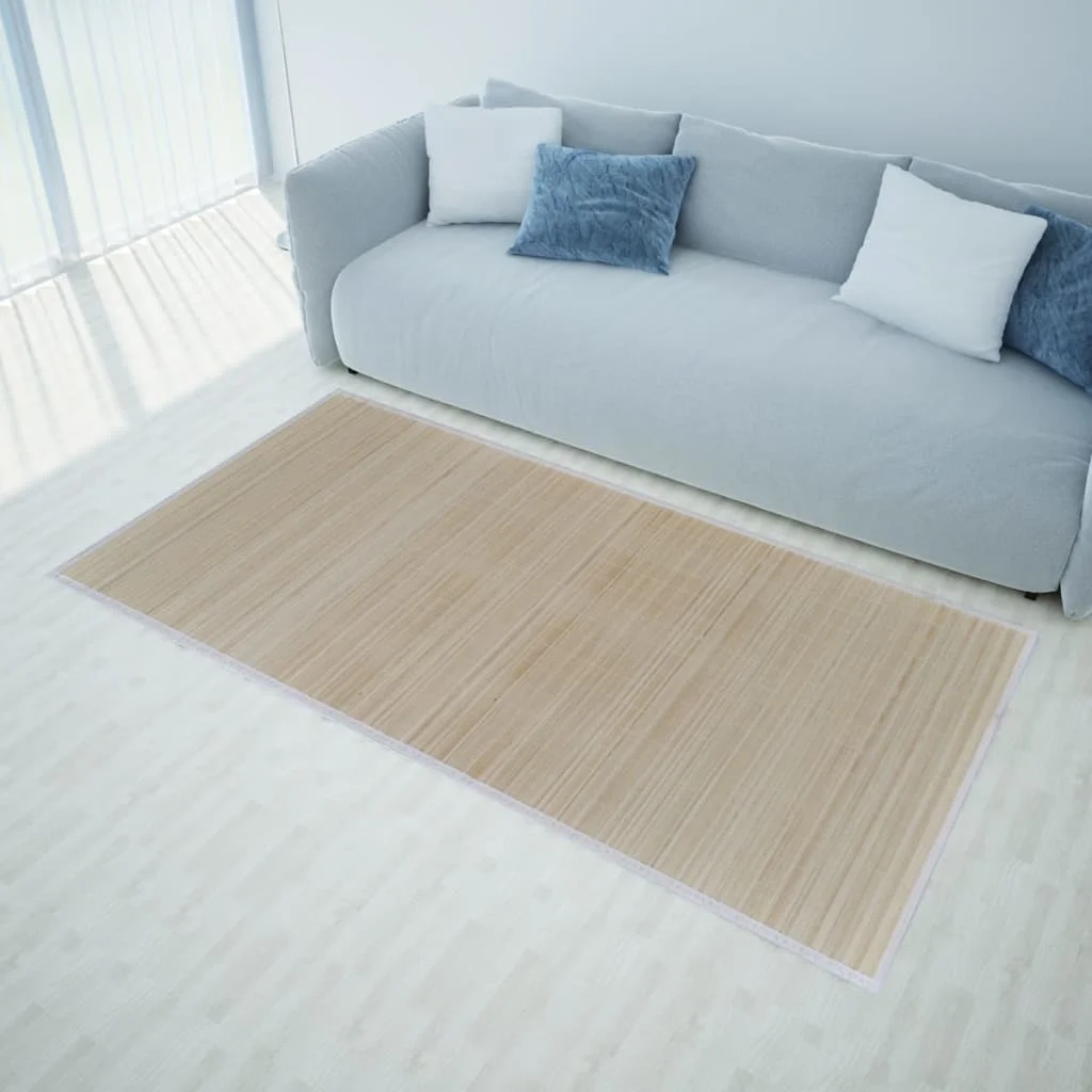 Obdĺžnikové prírodné bambusové podložky 4 ks 120x180 cm