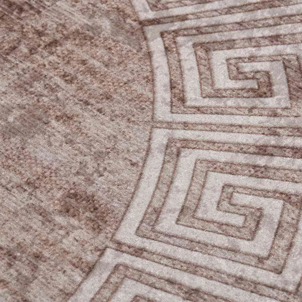 Prateľný koberec 120 cm béžový protišmykový