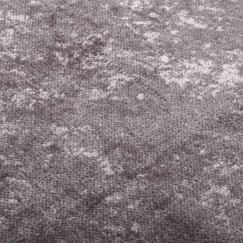 Prateľný koberec 80x300 cm sivý protišmykový