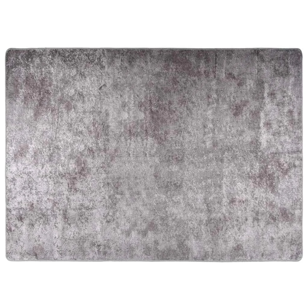 Prateľný koberec 120x180 cm sivý protišmykový