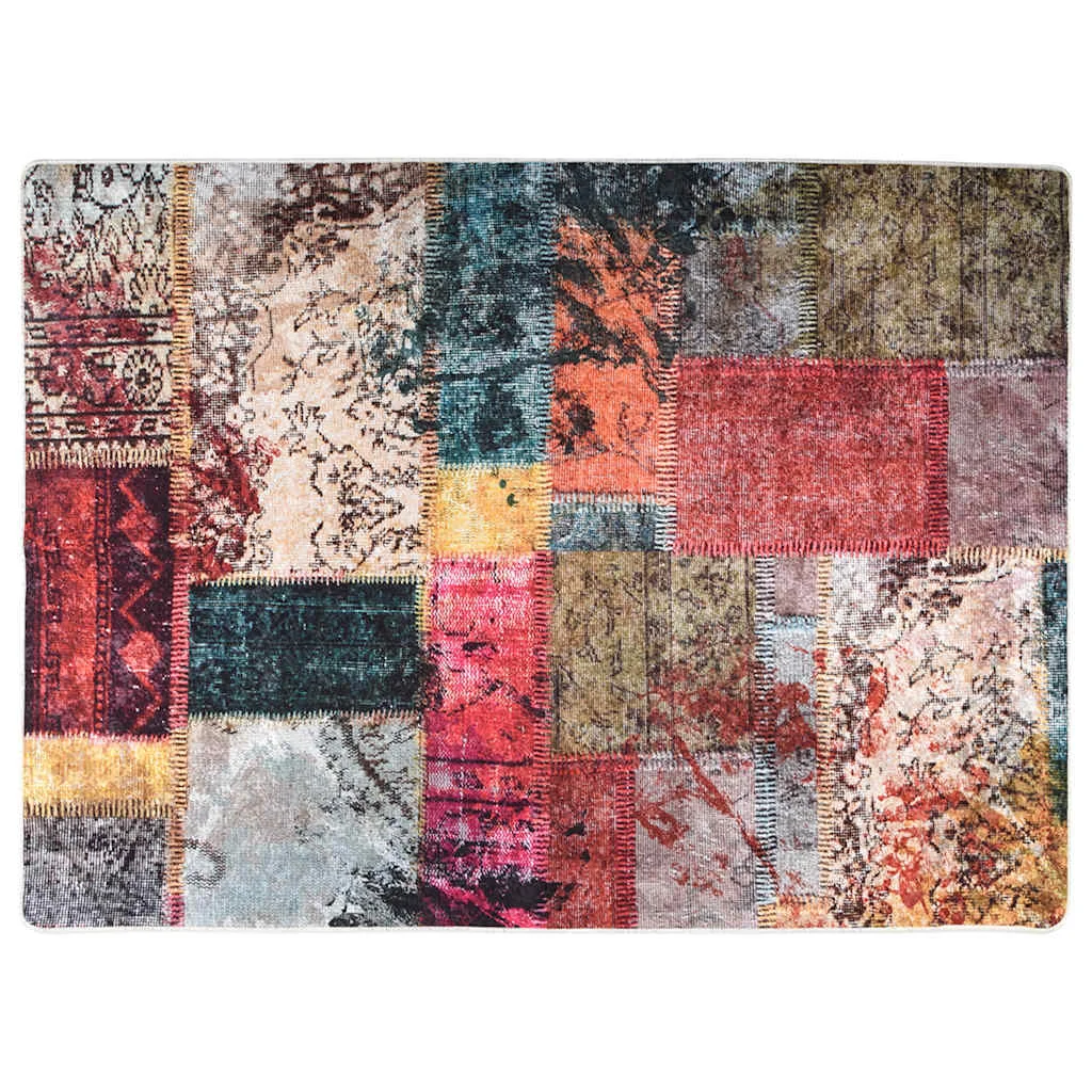 Prateľný koberec patchwork 120x180 cm viacfarebný protišmykový