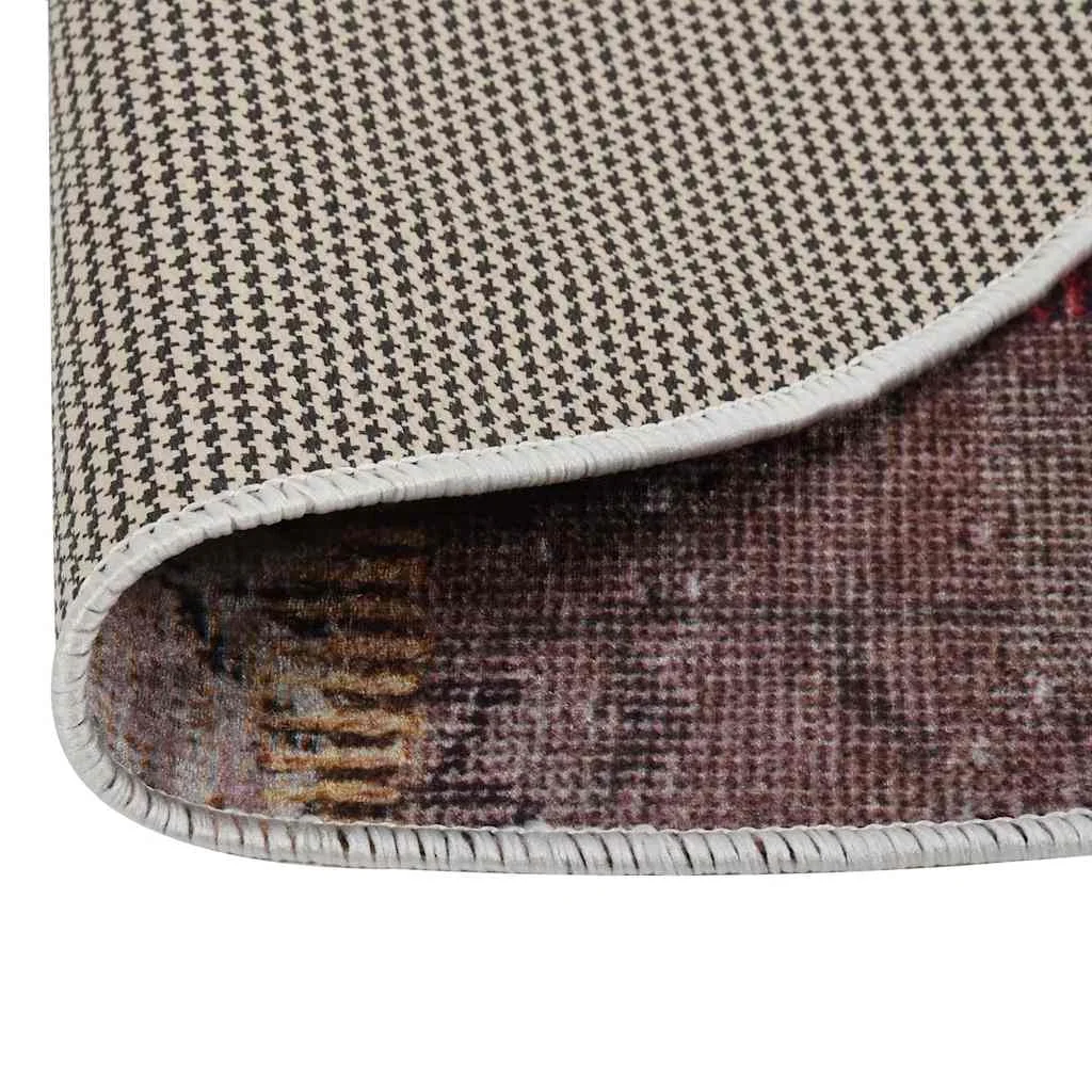 Prateľný koberec patchwork φ120 cm viacfarebný protišmykový