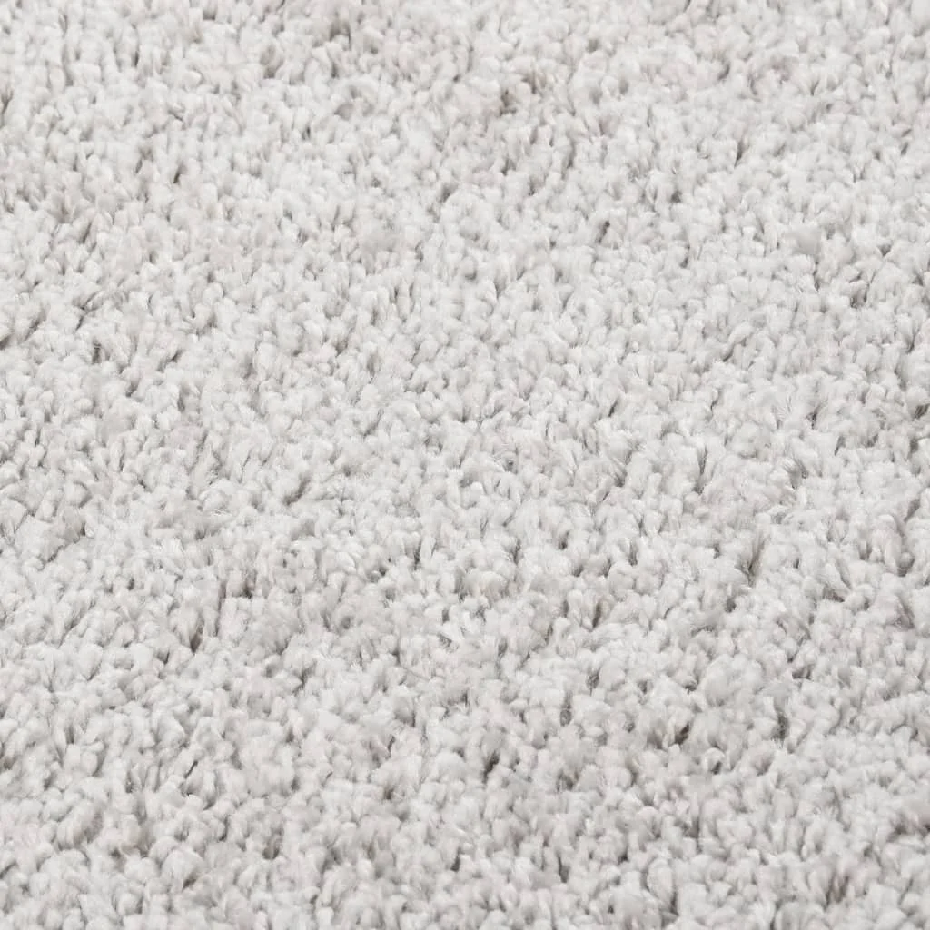 Chlpatý koberec bledosivý 140x200 cm protišmykový
