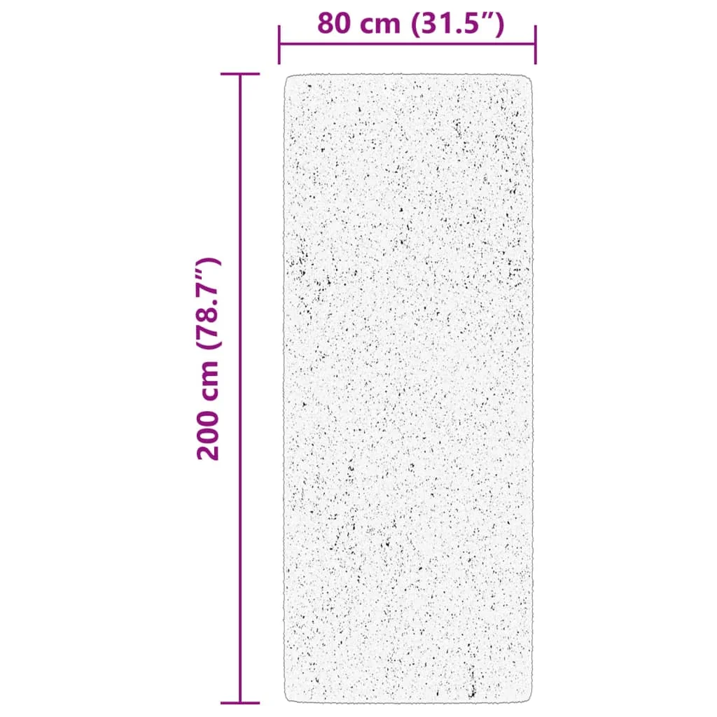 Koberec HUARTE s krátkym vlasom umývateľný béžový 80x200 cm