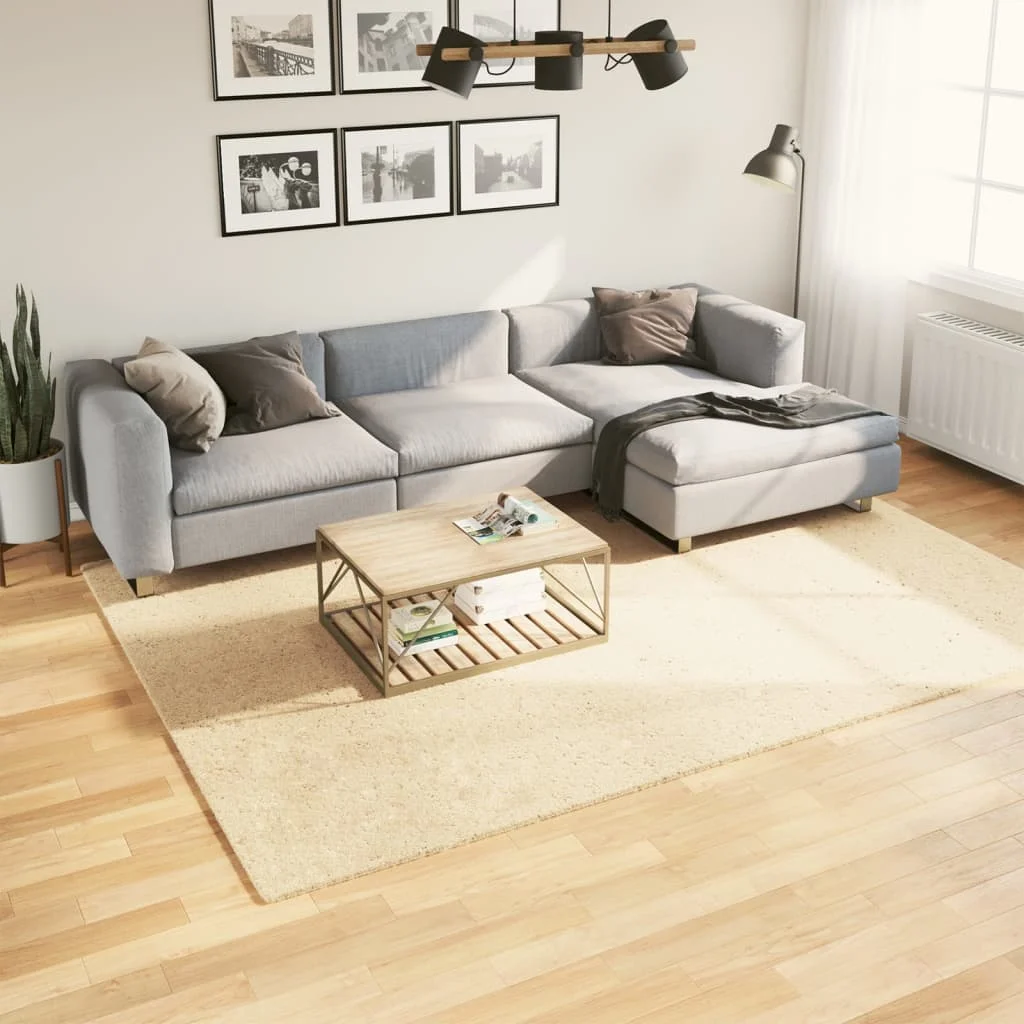 Koberec HUARTE s krátkym vlakom umývateľný krémový 200x280 cm