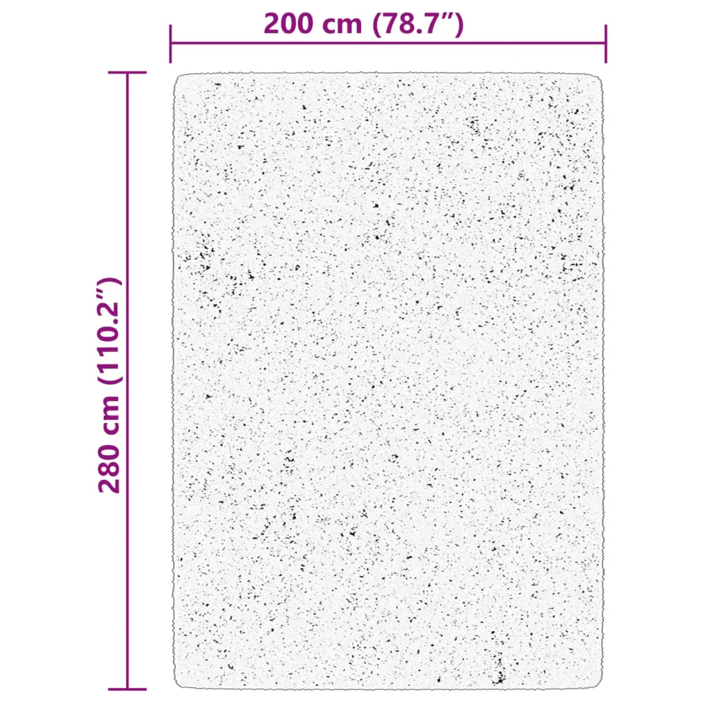 Koberec HUARTE s krátkym vlakom umývateľný sivý 200x280 cm