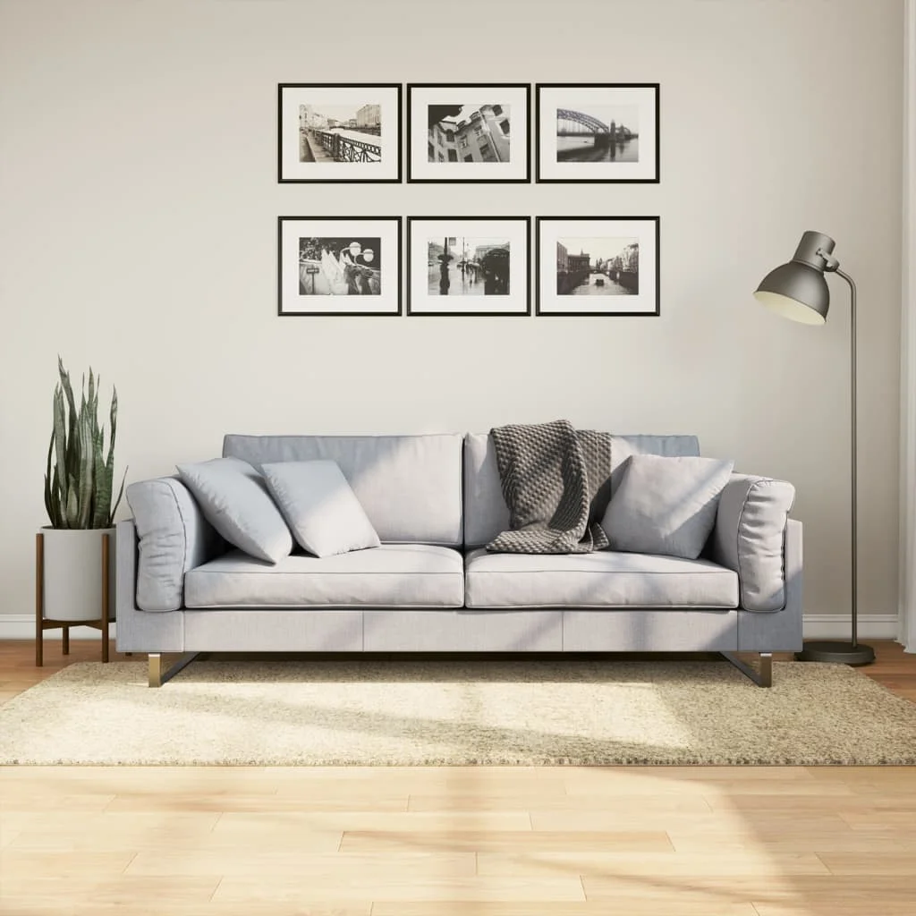 Shaggy koberec PAMPLONA, vysoký vlas, moderný, zlatý 100x200 cm