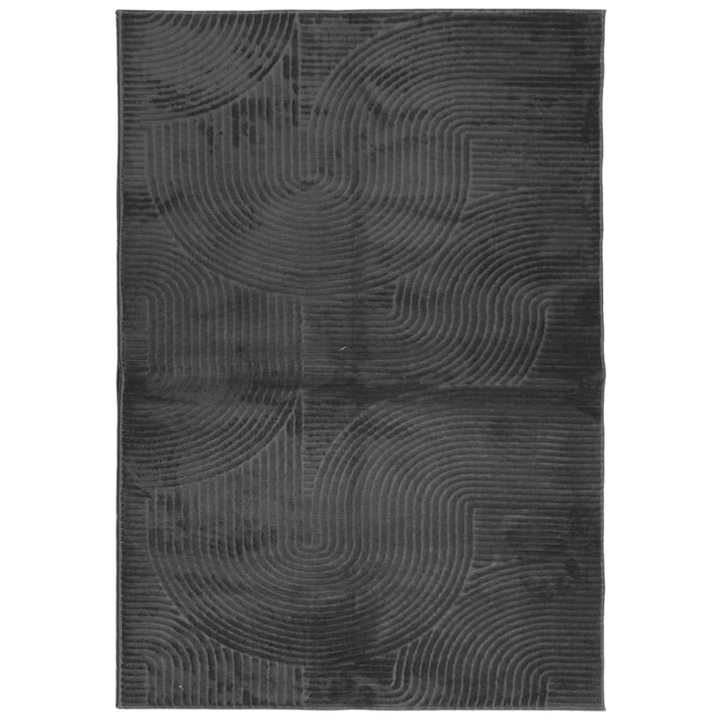 Koberec IZA krátky vlas škandinávsky vzhľad antracit 120x170 cm