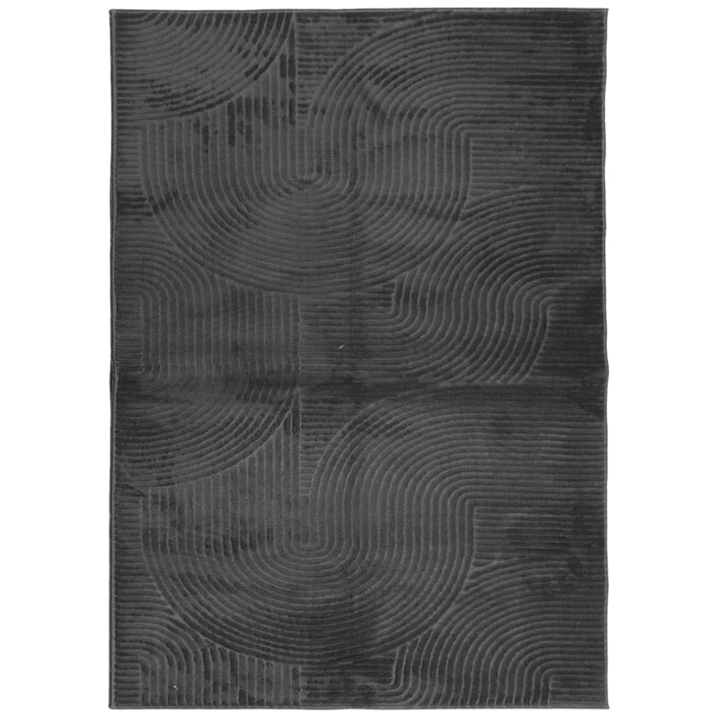 Koberec IZA krátky vlas škandinávsky vzhľad antracit 200x280 cm