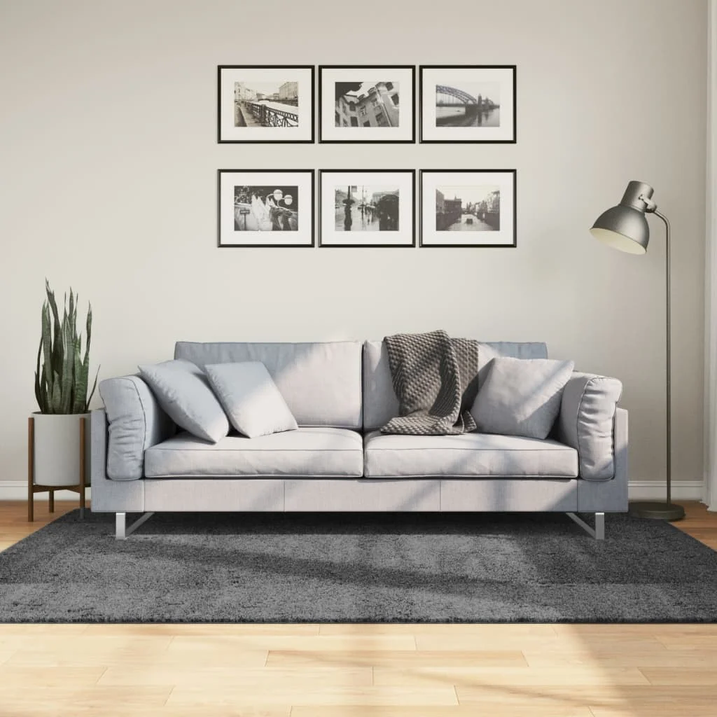 Koberec OVIEDO, krátky vlas, antracitový 140x200 cm