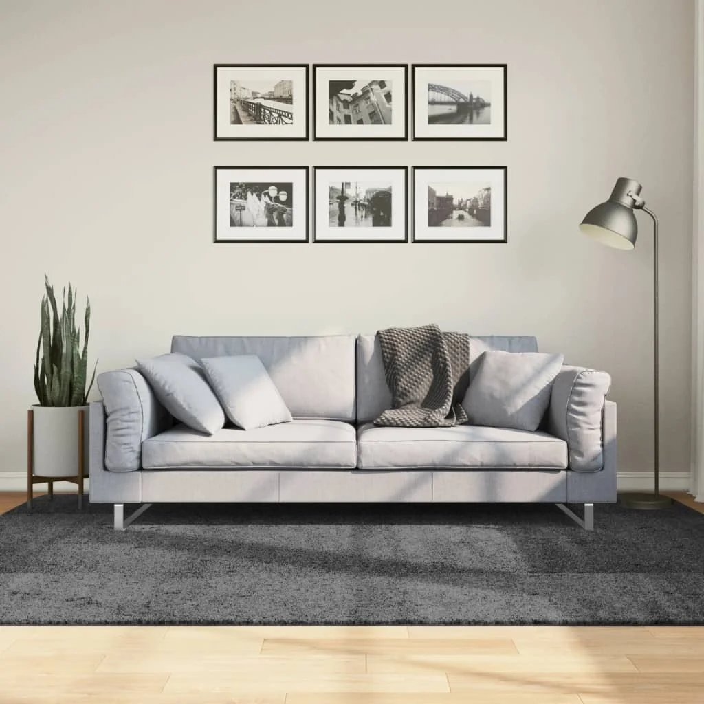 Koberec OVIEDO krátky vlas antracitový 160x230 cm