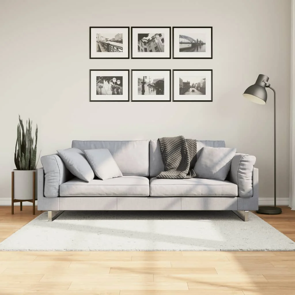 Koberec OVIEDO, krátky vlas, krémový 120x120 cm