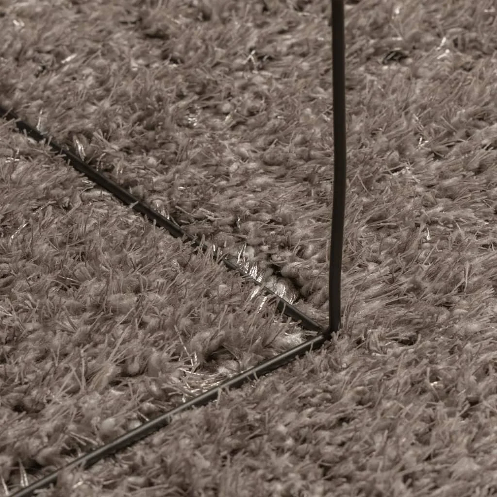 Koberec ISTAN vysoký vlas lesklý vzhľad sivý 120x170 cm