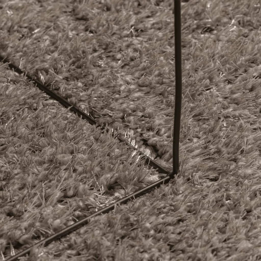 Koberec ISTAN vysoký vlas lesklý vzhľad sivý 140x200 cm