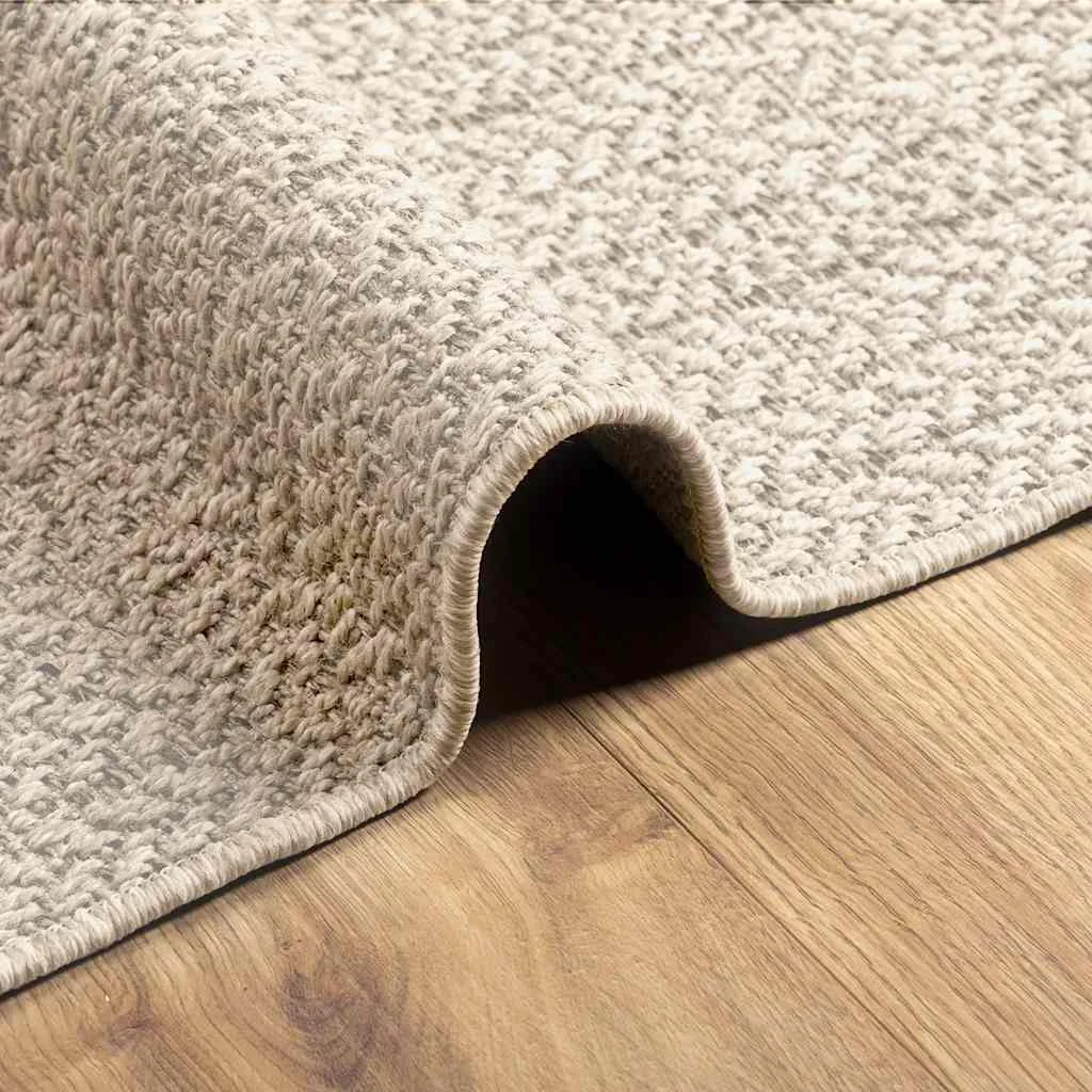 Koberec ZIZUR 120x120 cm, jutový vzhľad, interiér a exteriér