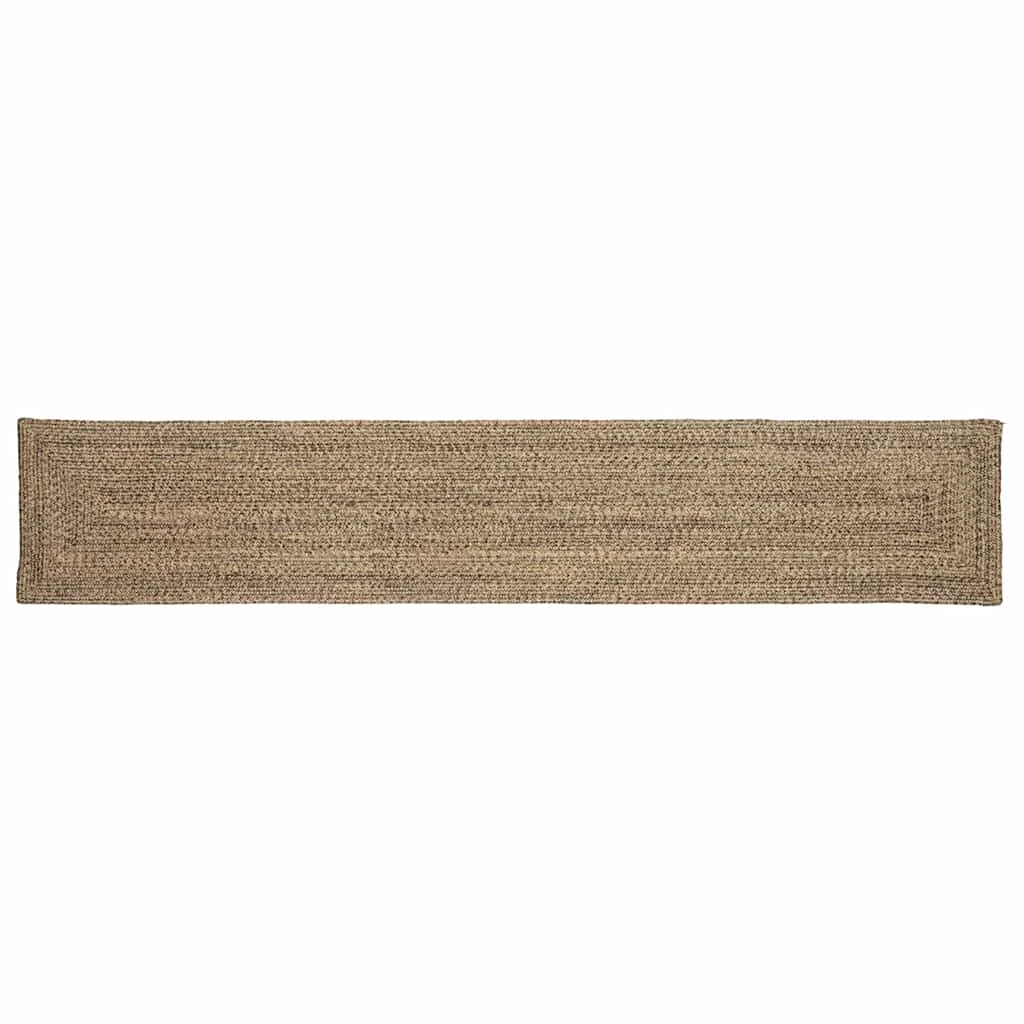 Koberec Prírodná a čierna 60 x 400 cm Juta