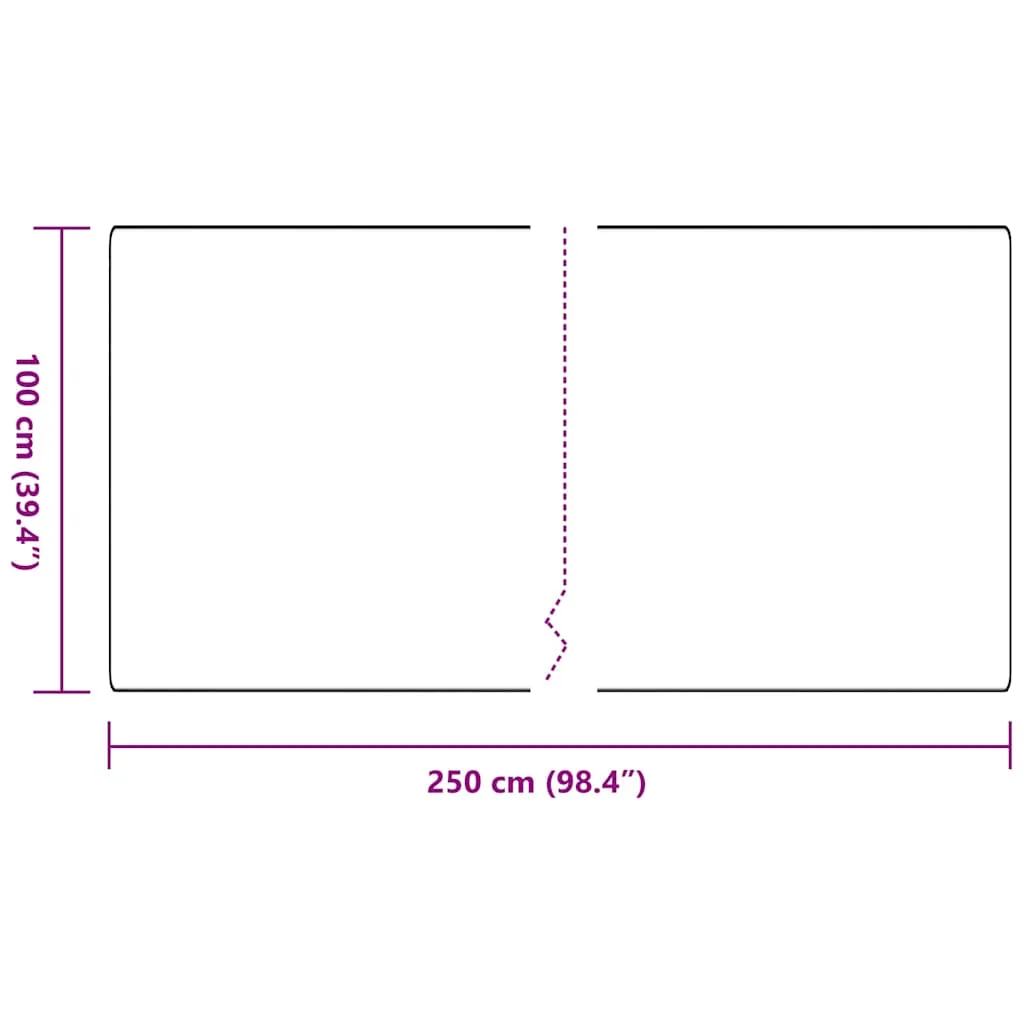 Behúň koberec Tmavo šedá 100 x 250 cm 100% polypropylén