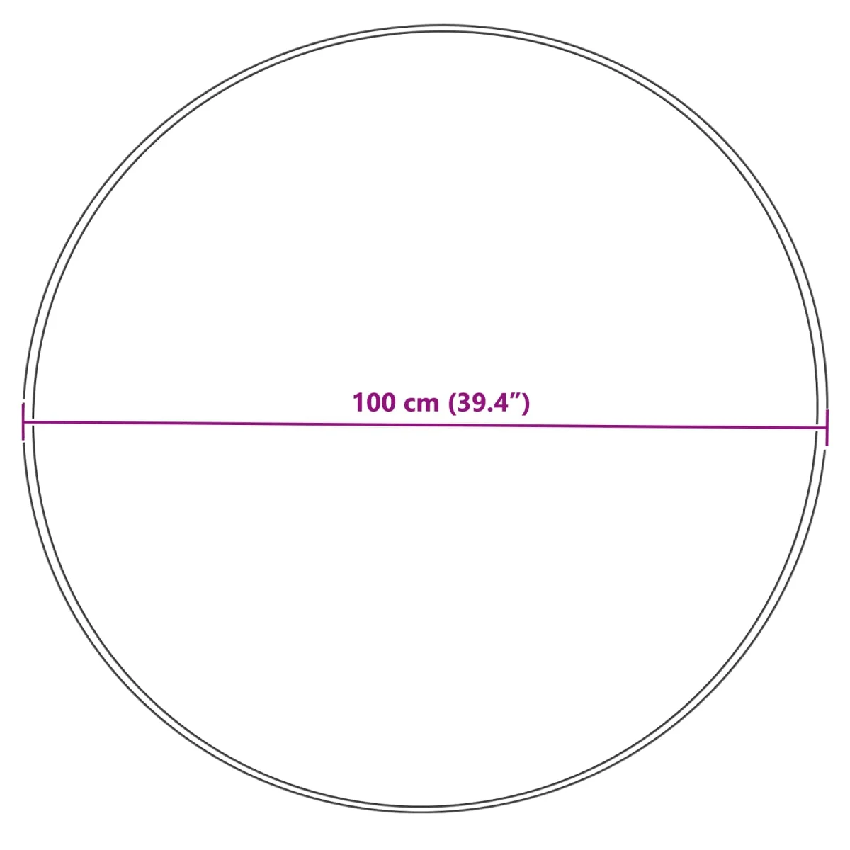 Falošný ovčí kožušinový koberec Tafalla Sivá Ø 100 cm Polyester