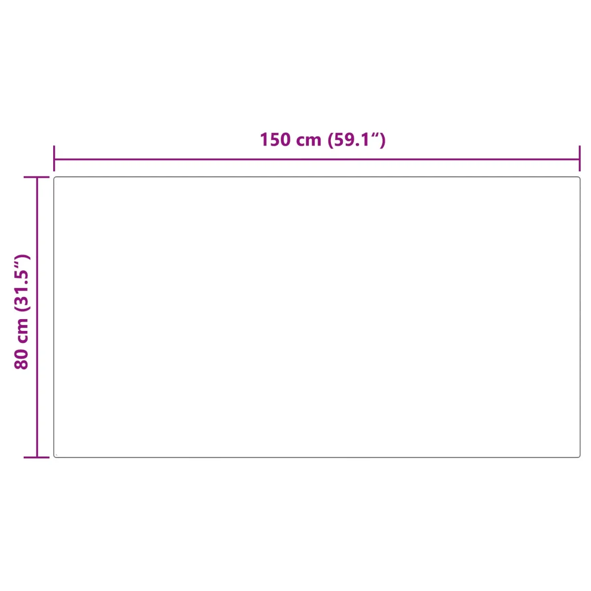 Falošný ovčí kožušinový koberec Tafalla Čierna 80 x 150 cm