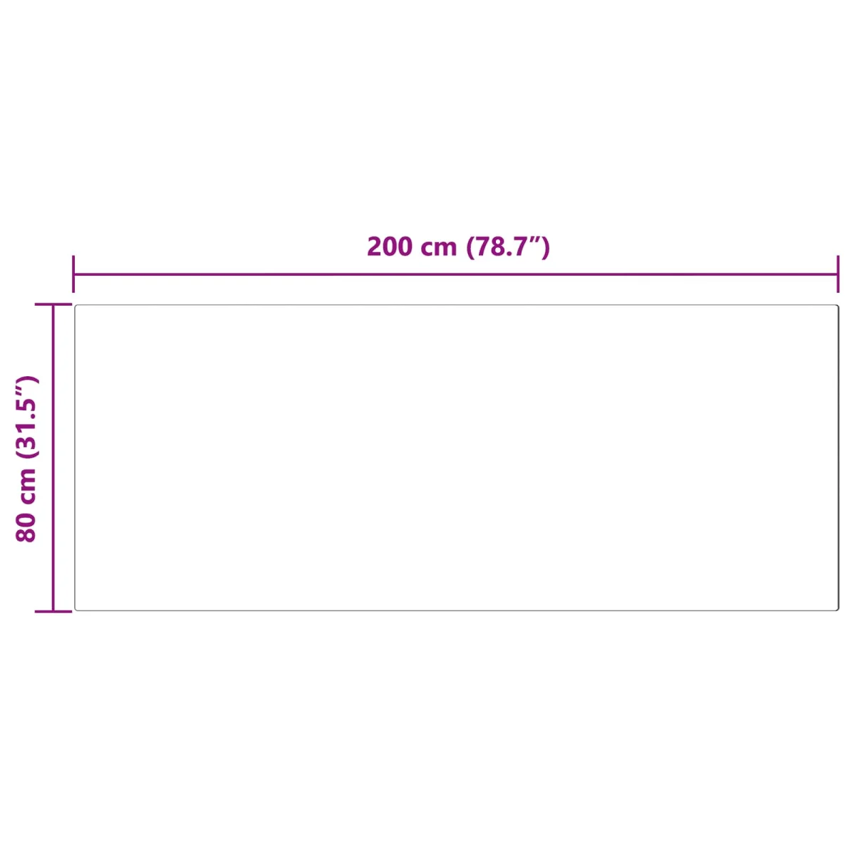 Falošný ovčí kožušinový koberec Tafalla Antracit 80 x 200 cm