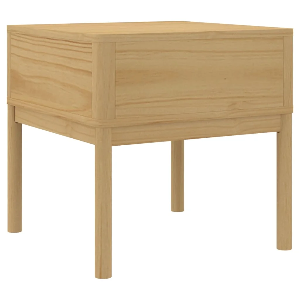 Stolík na lampu FLORO voskovo hnedý 55x55x54cm masívna borovica