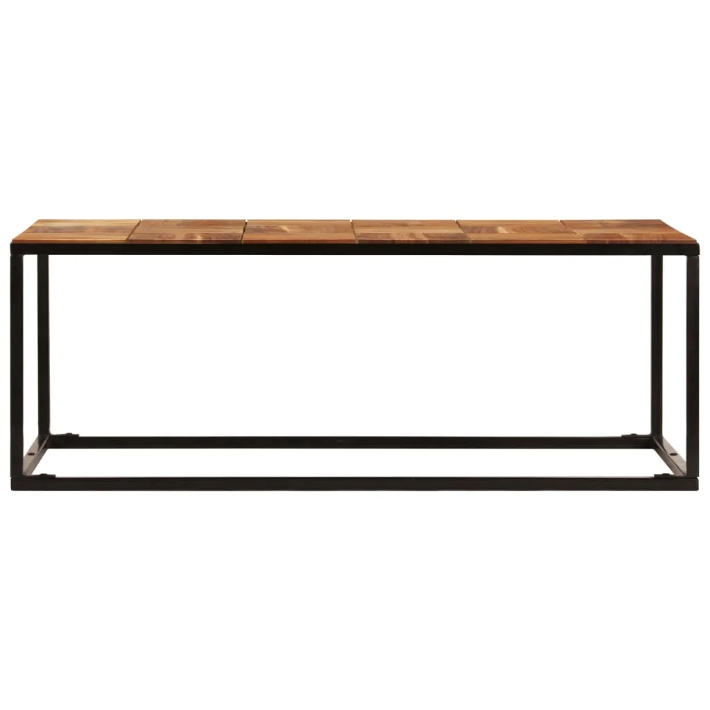 Konferenčný stolík 110x60x40 cm akáciový masív a oceľ