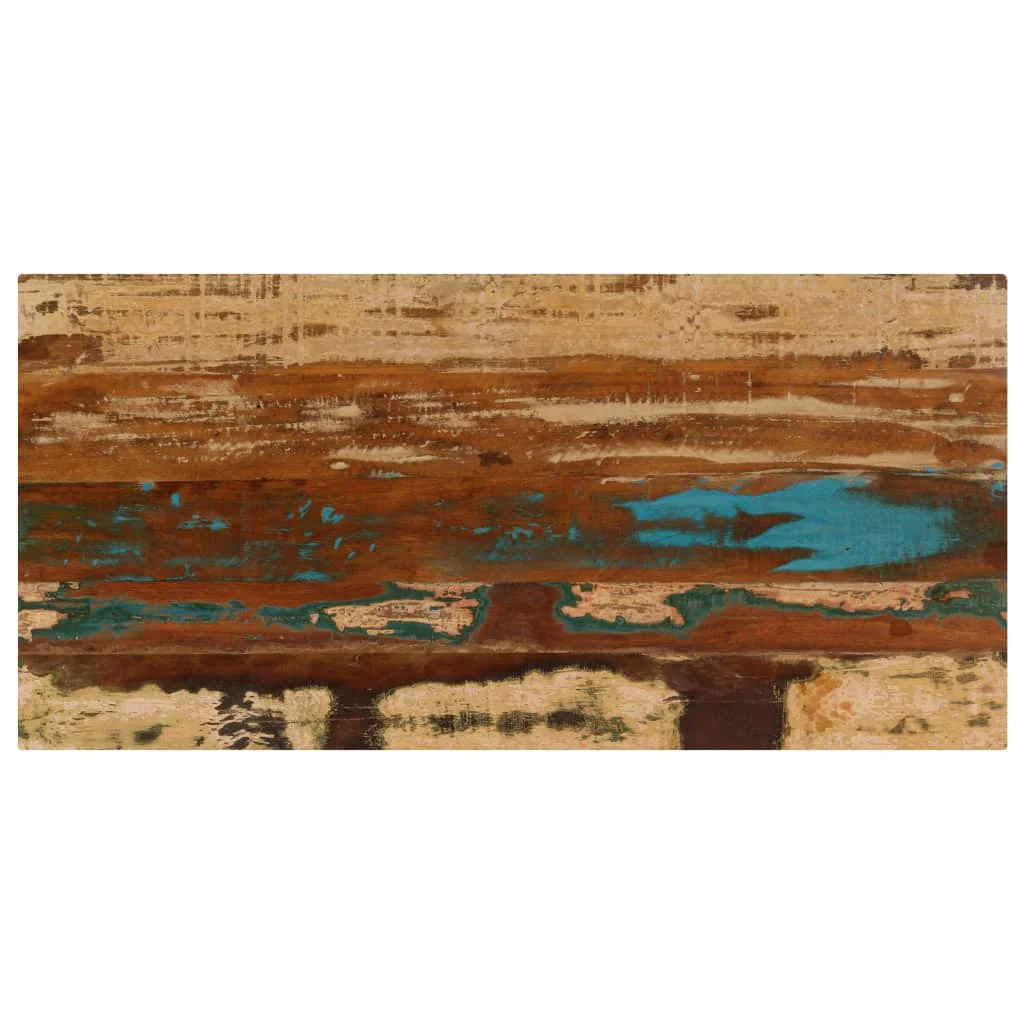 Konferenčný stolík 100x50x35 cm, recyklovaný masív a oceľ