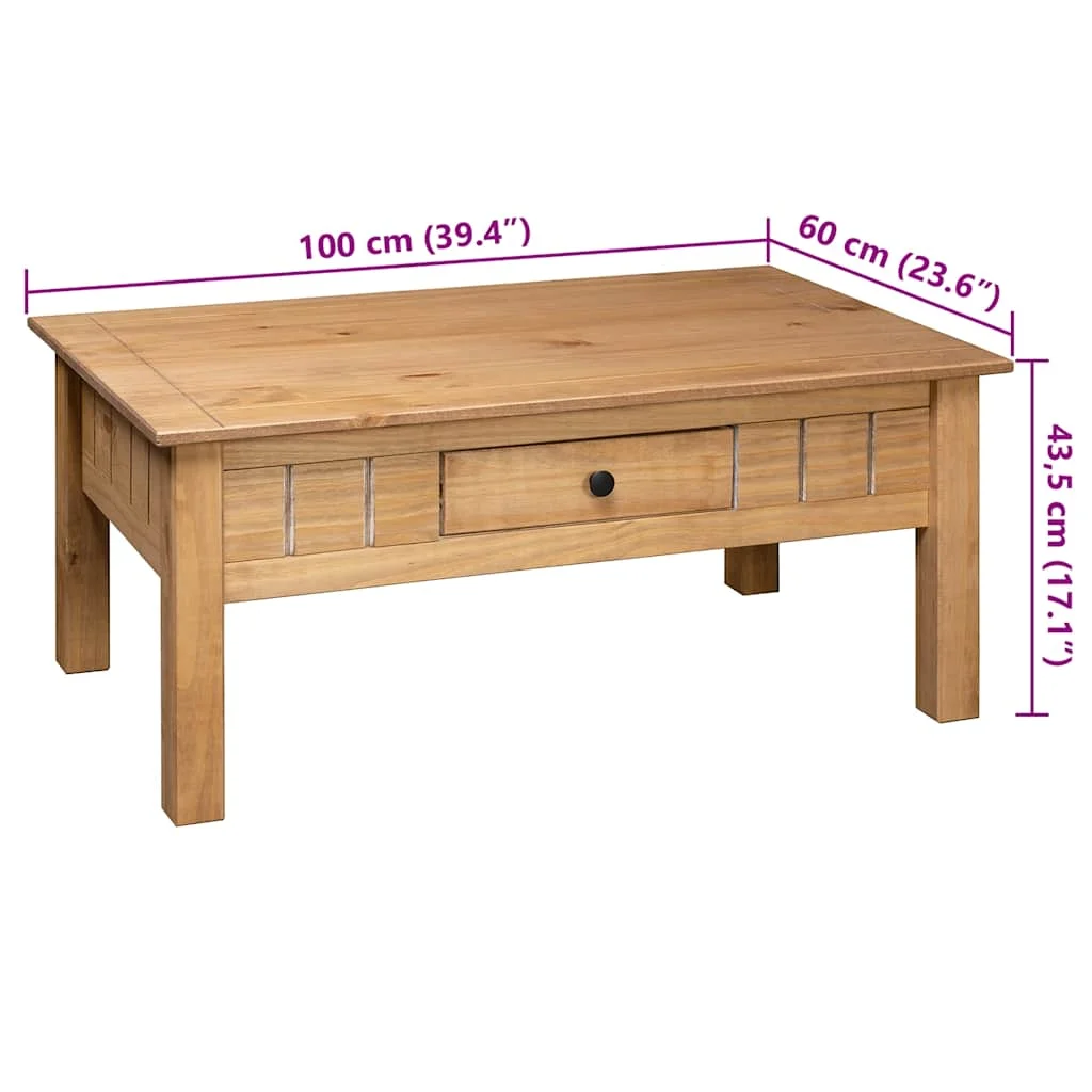 Konferenčný stolík 100x60x43,5 cm, borovica Panama Range
