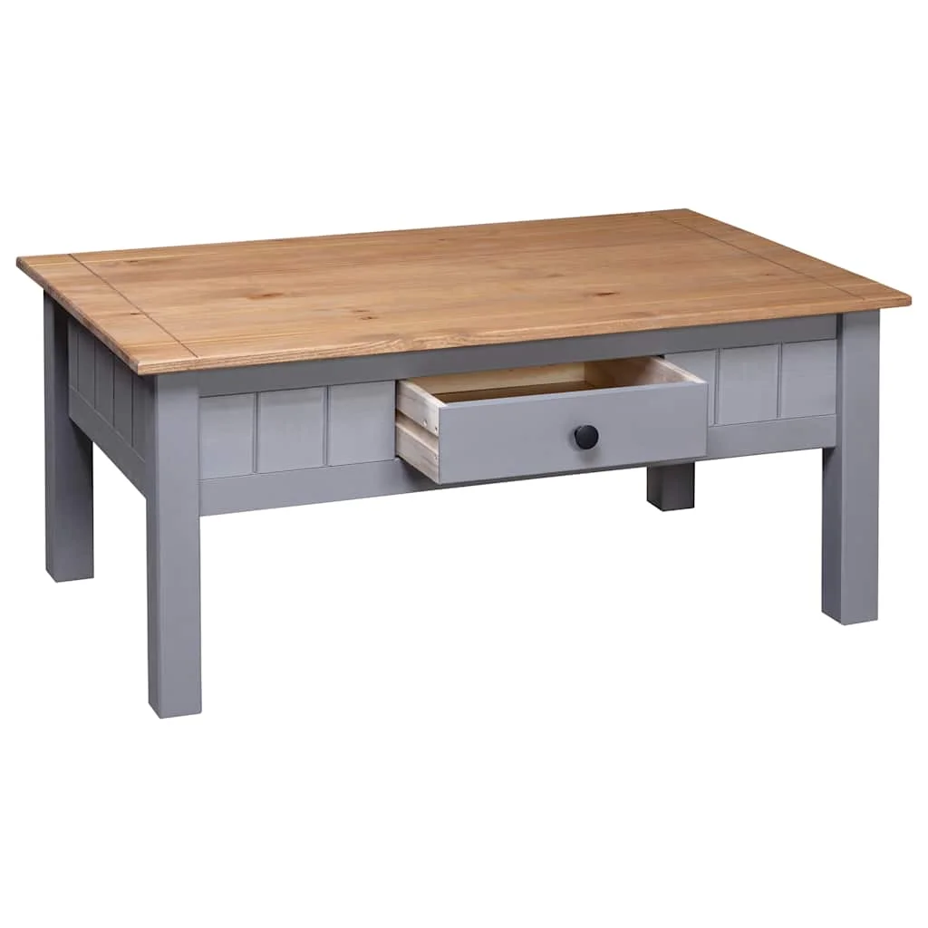 Konferenčný stolík, sivý 100x60x43,5 cm, borovica Panama Range
